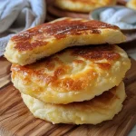 Close-up of a cheesy low-carb bread sandwich with tomato slices.