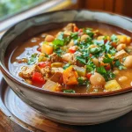 Close-up view of a colorful bowl of Dieta da Sopa, showcasing fresh vegetables and lean meats.