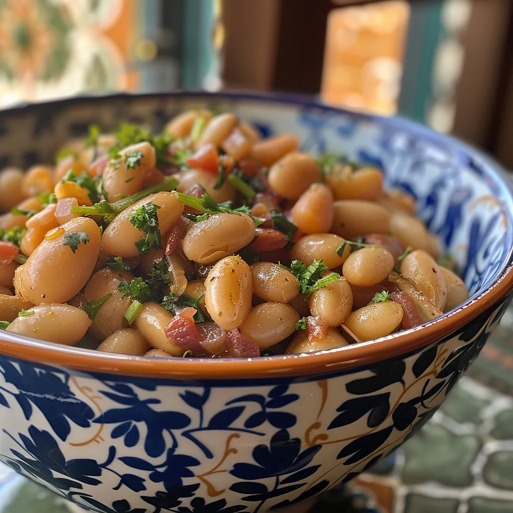 Vista lateral de uma mistura de legumes variados, salteados e brilhantes, com azeite.