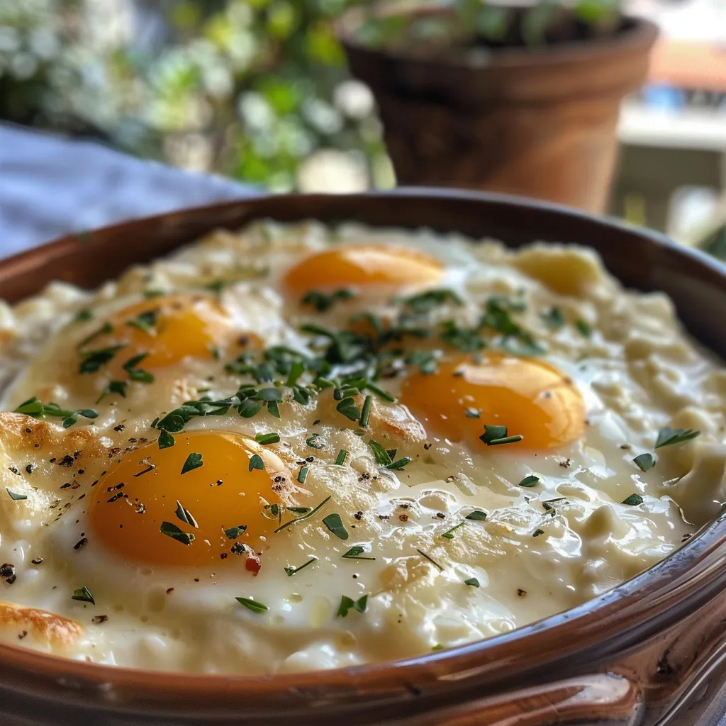 Close-up da maionese feita com iogurte e ovos, mostrando sua cor clara e consistência.