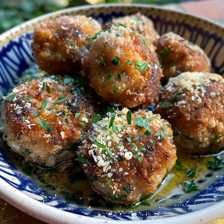 Polpette em bianco su uma frigideira, mostrando suculência.