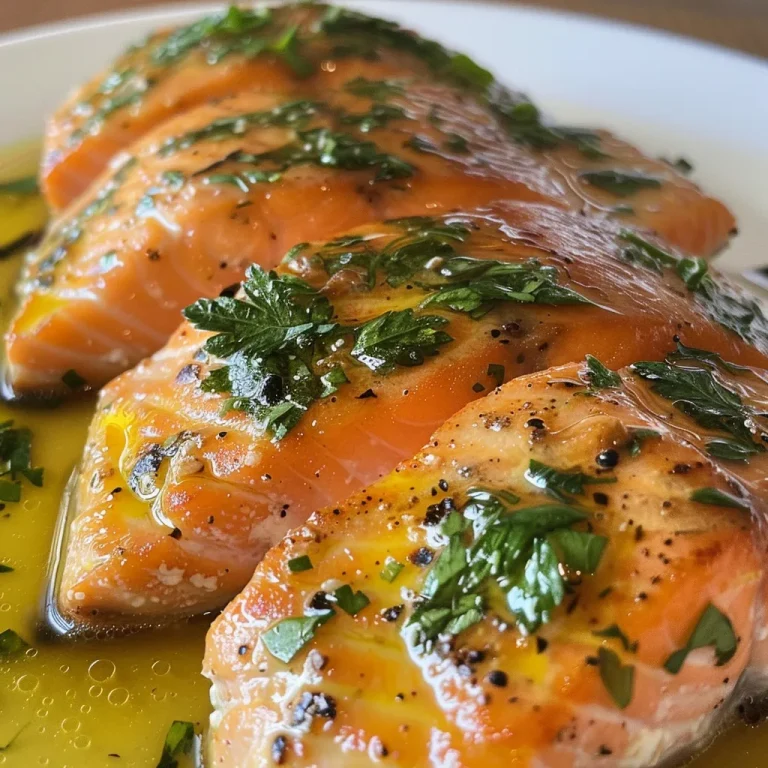 Foto em close de um prato delicioso de salmão ao molho de limão siciliano.