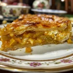 Close-up of a Torta fria no palito, showcasing layers of ingredients.