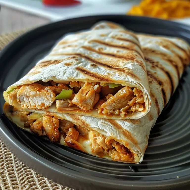 Wrap de Frango Cremoso: Uma Explosão de Sabores em Cada Mordida! Close-up of a creamy chicken wrap with colorful vegetable filling.