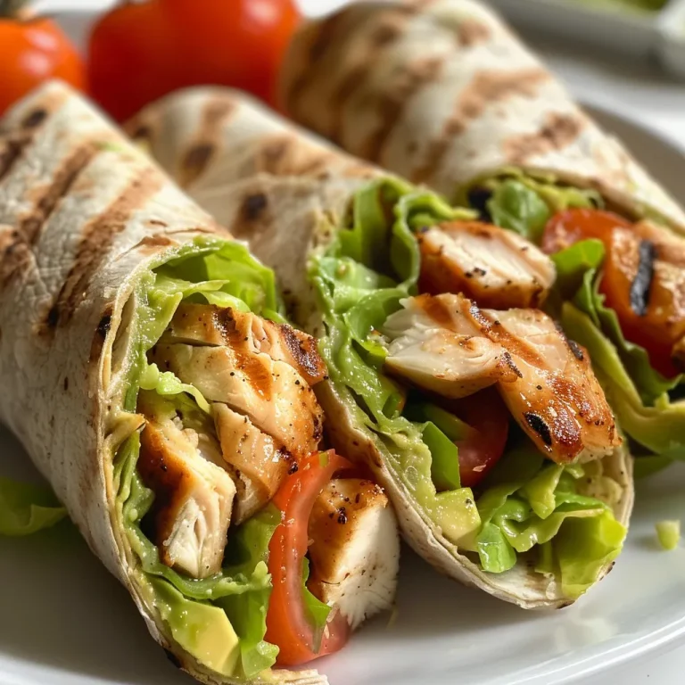 Descubra a Delícia do Wrap Fit de Frango e Avocado: Uma Explosão de Sabores! Wrap de frango e avocado com ingredientes frescos, visto de lado.