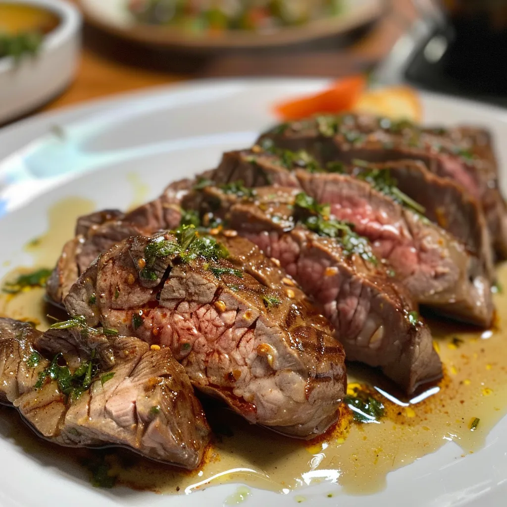 Side view of a hearty carne com mandioca dish featuring tender meat and cassava.