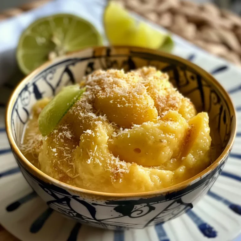 Close-up of a creamy lemon, Parmesan, and basil sauce in a glass bowl.