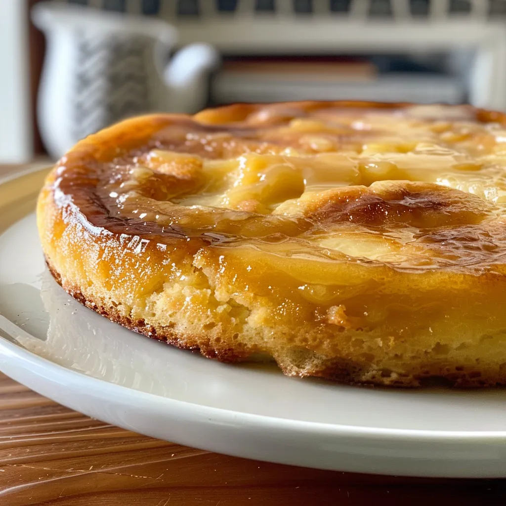 Close-up de um bolo fubá com pedaços de goiabada, com destaque para a umidade e as camadas.