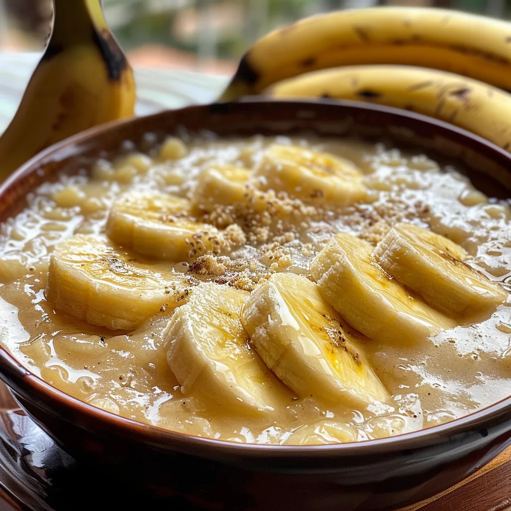 Side view of a delicious Crepioca de banana, featuring a soft texture and a sprinkle of cinnamon.