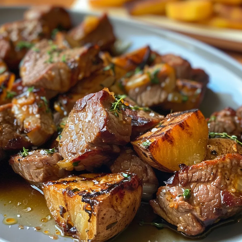 Lado de um empadão de carne português, destacando a textura da massa e os ingredientes visíveis.