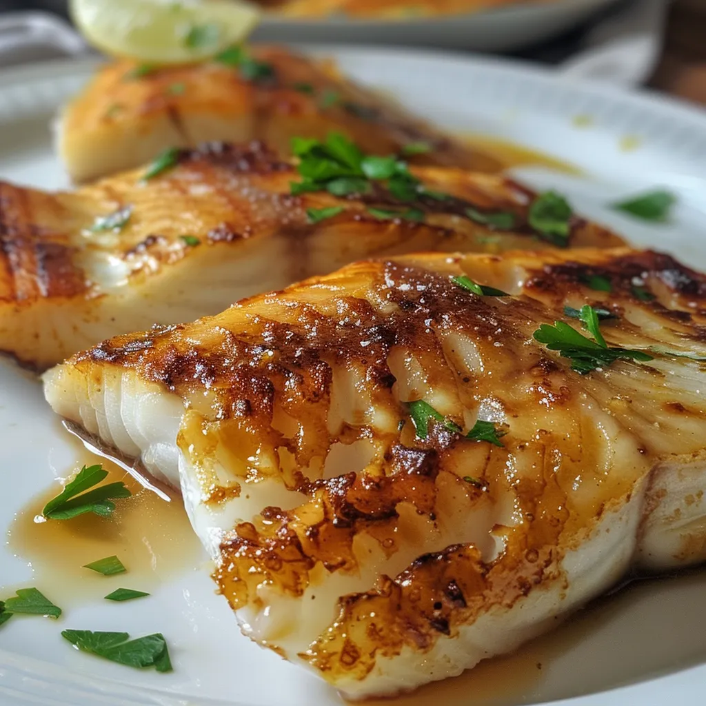 Close-up de filé de peixe empanado, mostrando textura e cor.