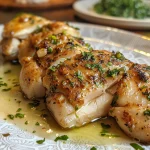 Close-up of juicy Frango com Creme de Milho in a bowl.