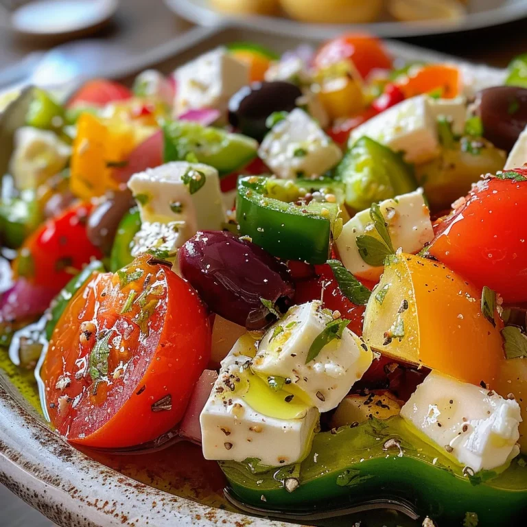 Salada mediterrânea de grão de bico com queijo feta em um prato branco.