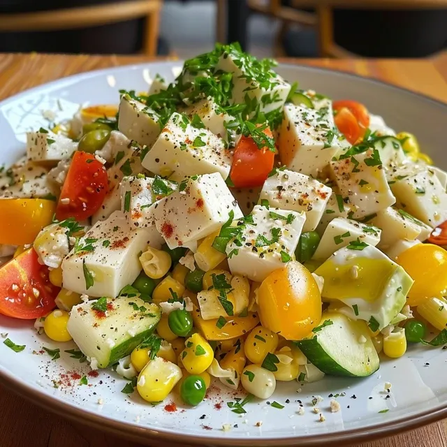 Side view of a plate of Massa de Frango com Limão, garnished with parsley.