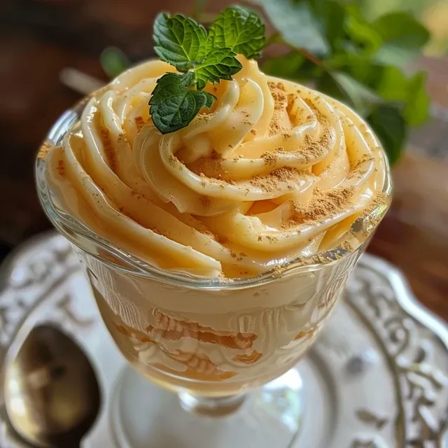 Close-up de mousse de maracujá com destaque para o contraste da cor amarela vibrante e a consistência cremosa.