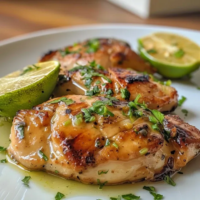 Prato de Frango com Alho e Limão Cremoso, com salsinha picada como guarnição.