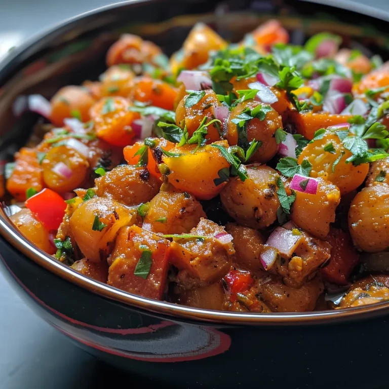 Close-up of colorful cuscuz marroquino with roasted vegetables.