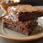 Close-up de mordidas de brownie, mostrando a textura rica e densa.