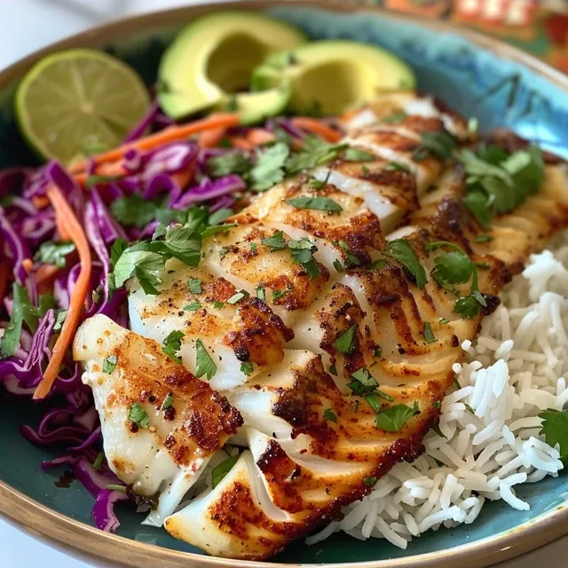 Descubra a Alegria dos Bowl de Tacos de Peixe Baja: Uma Receita Irresist vel! Tigela de tacos de peixe à Baja com filés de peixe crocantes e guarnições coloridas.