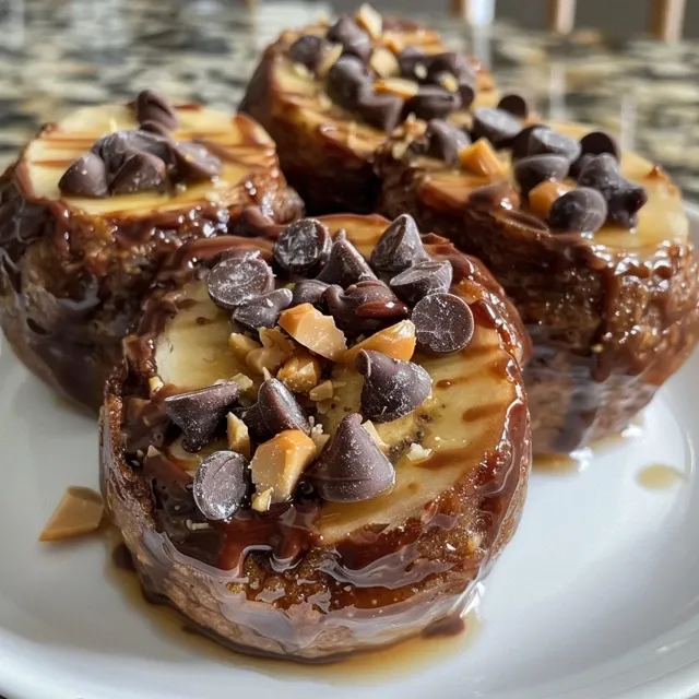 Descubra a Del cia dos Bolinhos de Banana Congelados com Chocolate! Close-up de bolinhos de banana congelados cobertos com chocolate.