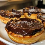 Tartelete de chocolate salgado com cobertura de chocolate e flocos de sal.
