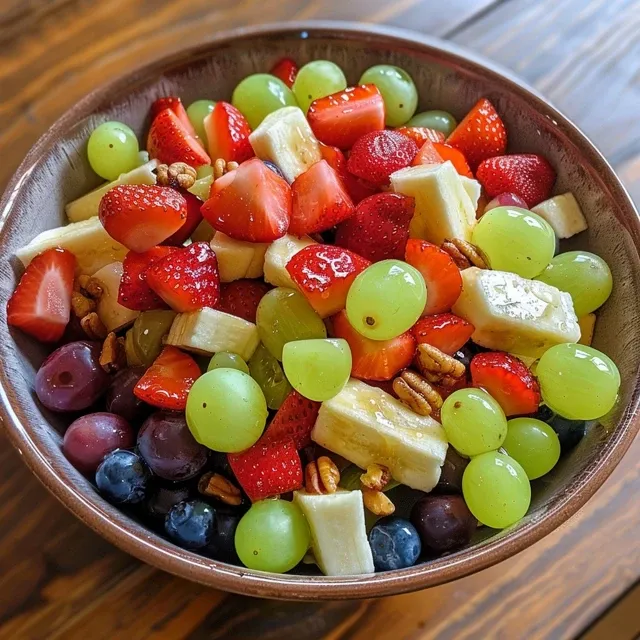 Close-up de uma mistura de frutas frescas e iogurte grego.