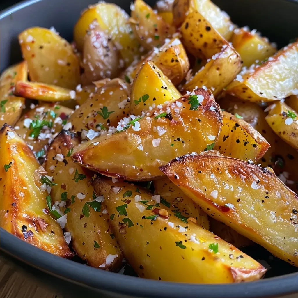 ['Batatas fritas crocantes em uma Air Fryer.', 'Close-up de batatas fritas estaladiças preparadas na Air Fryer.', 'Porção de batatas fritas douradas na Air Fryer.', 'Batatas fritas crocantes com tempero na Air Fryer.']