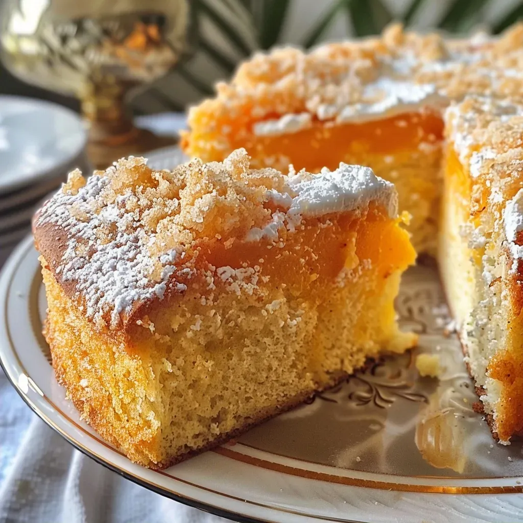 ['Bolo de manga com coco e maracujá, com textura suculenta, visto de lado.', 'Close de bolo de manga, coco e maracujá, mostrando a camada cremosa.', 'Bolo de manga e coco, decorado com calda de maracujá, vista lateral.', 'Fatia de bolo de manga, coco e maracujá, evidenciando a umidade e brilho.']
