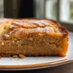 ['Bolo de tomate suculento em close, com fatias e textura visível.', 'Vista lateral de um bolo de tomate, mostrando sua cobertura dourada.', 'Fatias de bolo de tomate exibindo um interior macio e úmido.', 'Close de um bolo de tomate, destacando sua cor vibrante e ingredientes.']