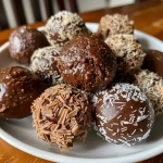 ['Brigadeiro de abacate em close, cremoso e decorado.', 'Brigadeiro de abacate com textura suave e brilhante.', 'Delicioso brigadeiro de abacate em uma pequena porção.', 'Brigadeiro de abacate em um prato, com aspecto apetitoso.']