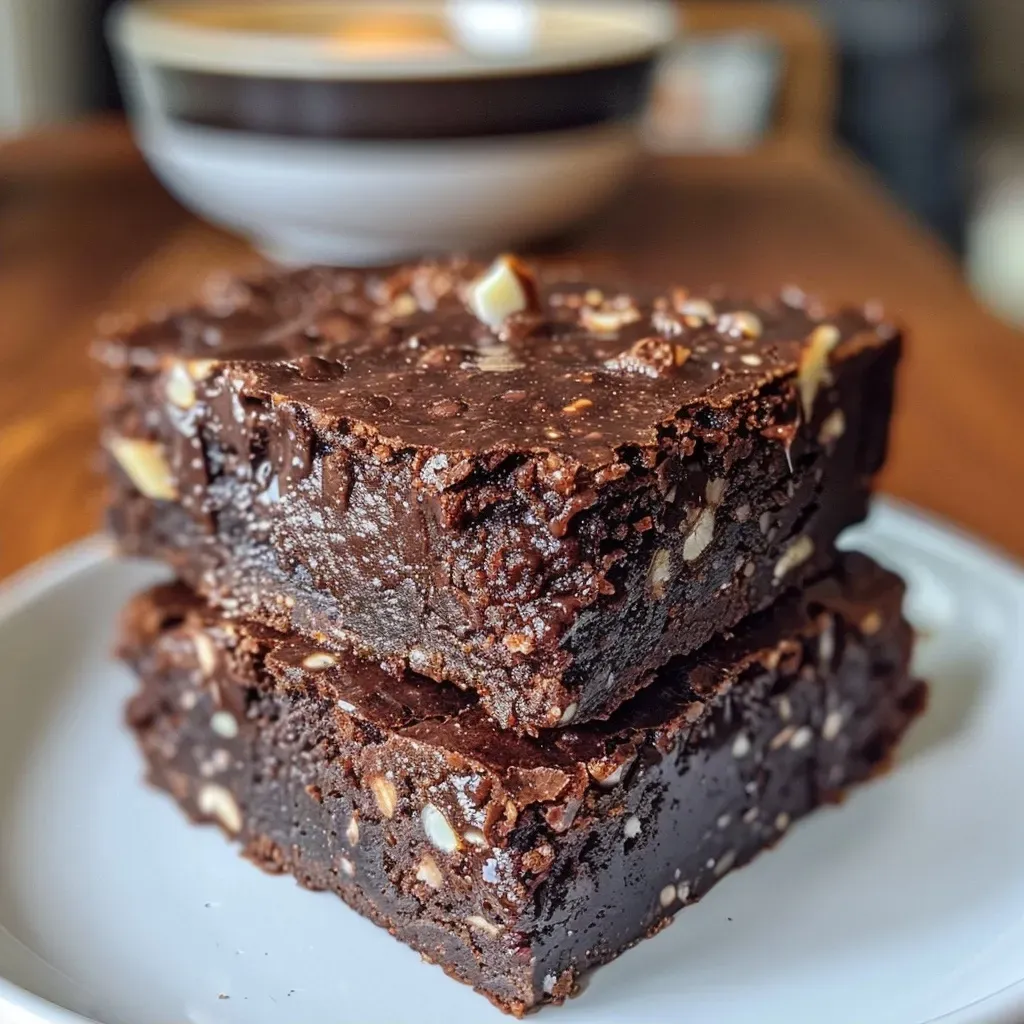 ['Brownies de coco e chocolate em close, mostrando textura e camadas.', 'Deliciosos brownies de coco e chocolate, com detalhes de cobertura.', 'Brownies fartos de coco e chocolate, com aparência suculenta.', 'Close de brownies de chocolate e coco, destacando a cremosidade.']