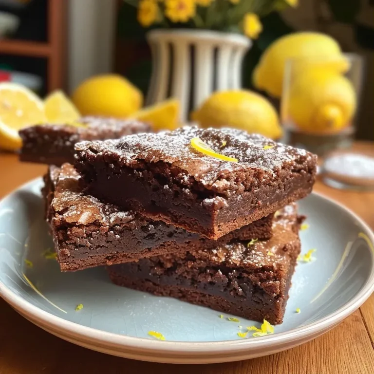 ['Brownies de limão suculentos com cobertura cremosa.', 'Close-up de brownies de limão com cobertura de cream cheese.', 'Deliciosos brownies de limão com uma textura macia e sabor vibrante.', 'Fatias de brownies de limão decoradas com raspas de limão.']