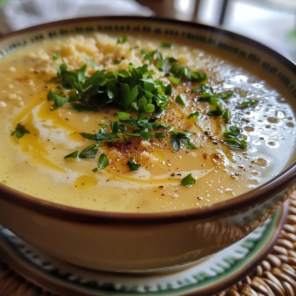 ['Sopa de manga com coco em uma tigela, com pedaços de manga ao redor.', 'Tigela de sopa refrescante de manga com leite de coco e hortelã.', 'Close de sopa de manga, mostrando sua textura cremosa e ingredientes frescos.', 'Sopa de manga e coco com folhas de hortelã, disposta elegantemente.']