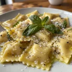 ['Molho caseiro para ravioli em uma tigela.', 'Close de molho de tomate com alho e manjericão.', 'Tigela com molho de ravioli cremoso e ingredientes frescos.', 'Molho de ravioli caseiro com ervas e queijo parmesão.']