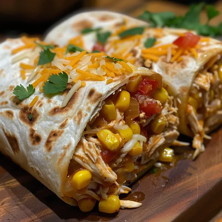 ['Wrap de frango com queijo e milho apresentado de lado, com recheio suculento.', 'Close-up de um wrap de frango, queijo e milho, mostrando a textura do recheio.', 'Imagem lateral de um wrap delicioso com frango desfiado, milho e queijo derretido.', 'Wrap recheado com frango, queijo e milho, evidenciando os ingredientes frescos.']