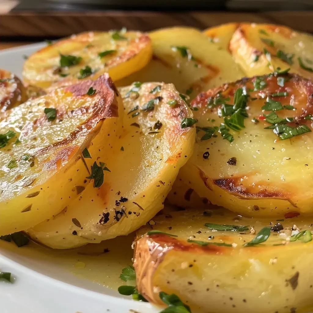 ['Batata recheada com carne moída e queijo.', 'Close de batata assada com recheio de frango desfiado.', 'Batata grande, dourada e recheada, vista de lado.', 'Batata com queijo derretido e temperos, lado a lado.']