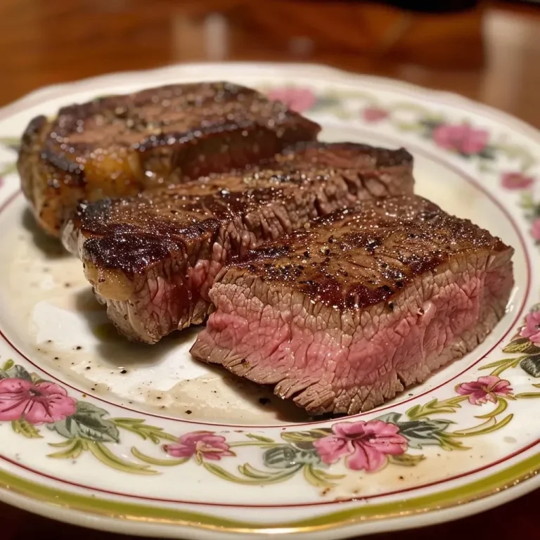 ['Bife grelhado suculento com manteiga de ervas.', 'Prato de bife grelhado coberto com manteiga saborosa.', 'Close-up de um bife grelhado com ervas.', 'Bife com aspecto suculento e manteiga de ervas derretida.']