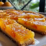['Bolo de amêndoas com laranja e calda de mel em destaque.', 'Bolo sem glúten de amêndoas com fatias de laranja e mel.', 'Close-up de bolo de amêndoas com cobertura de mel e laranja.', 'Bolo de amêndoas com calda de mel e raspas de laranja.']
