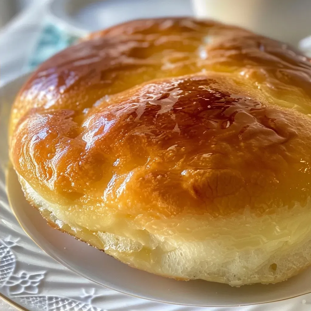 Bolo de Nada bem fofinho com textura suave em vista lateral.