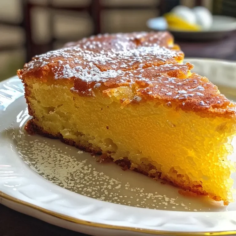 ['Bolo de Polenta de Limão com textura úmida e macia.', 'Close up de um bolo de polenta com cobertura de açúcar.', 'Fatia de bolo de polenta de limão com aparência apetitosa.', 'Detalhe do bolo de polenta de limão mostrando a crocância.']