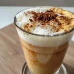 ['Cappuccino proteico sem açúcar em uma xícara.', 'Close de um cappuccino proteico com espuma cremosa.', 'Bebida de cappuccino proteico servida em uma mesa.', 'Detalhe de cappuccino proteico sem açúcar com canela.']