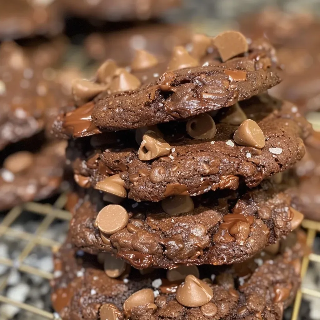 Cookies de chocolate saudáveis com textura macia e pedaços de chocolate.