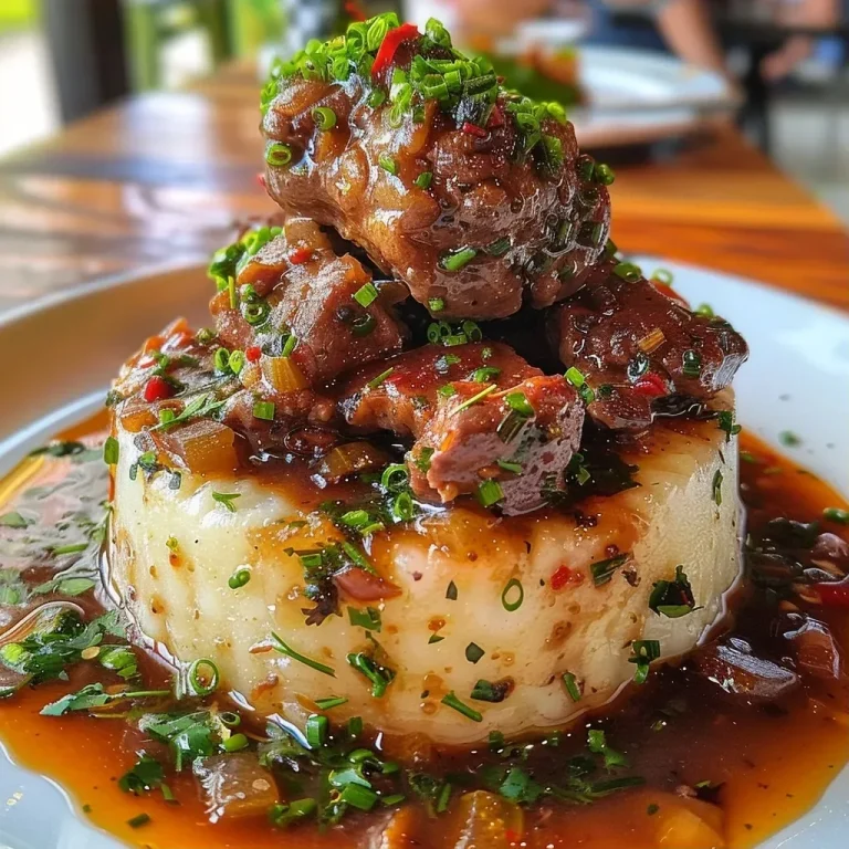 ['Prato de escondidinho de mandioca com carne seca, cremoso e apetitoso.', 'Close de escondidinho de mandioca recheado com carne seca e gratinado.', 'Porção de escondidinho de mandioca com carne seca, coberta com queijo.', 'Detalhe do escondidinho de mandioca, mostrando a textura cremosa e os ingredientes.']