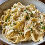 ['Fettuccine Alfredo de Abóbora com parmesão e ervas.', 'Close-up de Fettuccine Alfredo de Abóbora cremoso.', 'Prato de Fettuccine Alfredo de Abóbora com acompanhamento de ervas.', 'Fettuccine com molho de abóbora e queijo parmesão.']