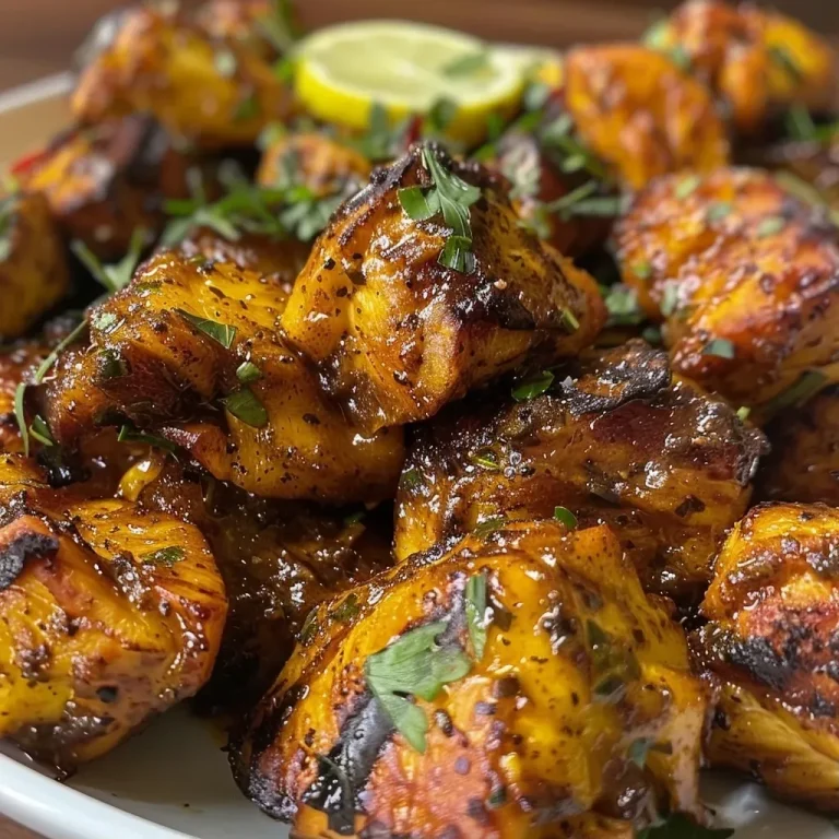 ['Prato de frango xadrez com pedaços de frango e legumes.', 'Close de frango xadrez em uma tigela colorida.', 'Frango xadrez servido com pimentões e cebola.', 'Ingredientes de frango xadrez em destaque.']
