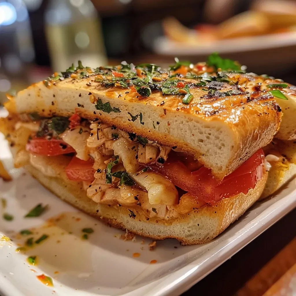 ['Lanchinho proteico fácil com pão integral, frango desfiado, ricota, tomate e muçalera.', 'Close-up de um lanche saudável com ingredientes proteicos disposto em um prato.', 'Lanche nutritivo à base de frango e ricota, servido em pão integral.', 'Imagem de lanchinho proteico com frango e vegetais frescos.']