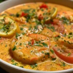 ['Moqueca de peixe com cachaça, acompanhada por vegetais frescos.', 'Prato de moqueca servido com cachaça, apresentando peixe e legumes.', 'Close de moqueca tradicional com cachaça, destacando os ingredientes.', 'Porção de moqueca aromática com cachaça e guarnições coloridas.']
