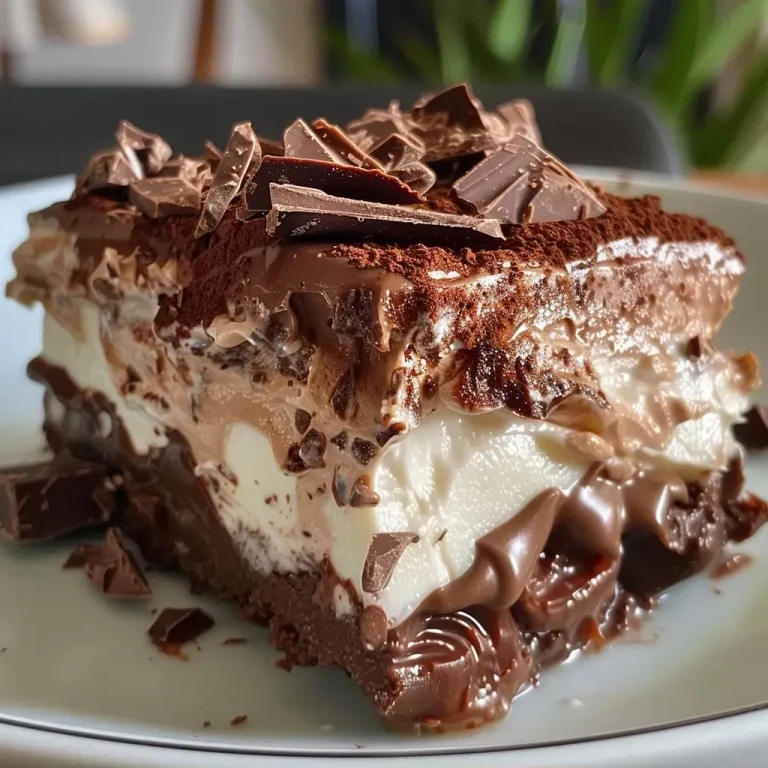 ['Travessa com Palha Italiana Cremosa coberta com chocolate.', 'Close up de Palha Italiana Cremosa na travessa.', 'Camadas de Palha Italiana Cremosa em um prato.', 'Palha Italiana feita com leite condensado e biscoitos.']