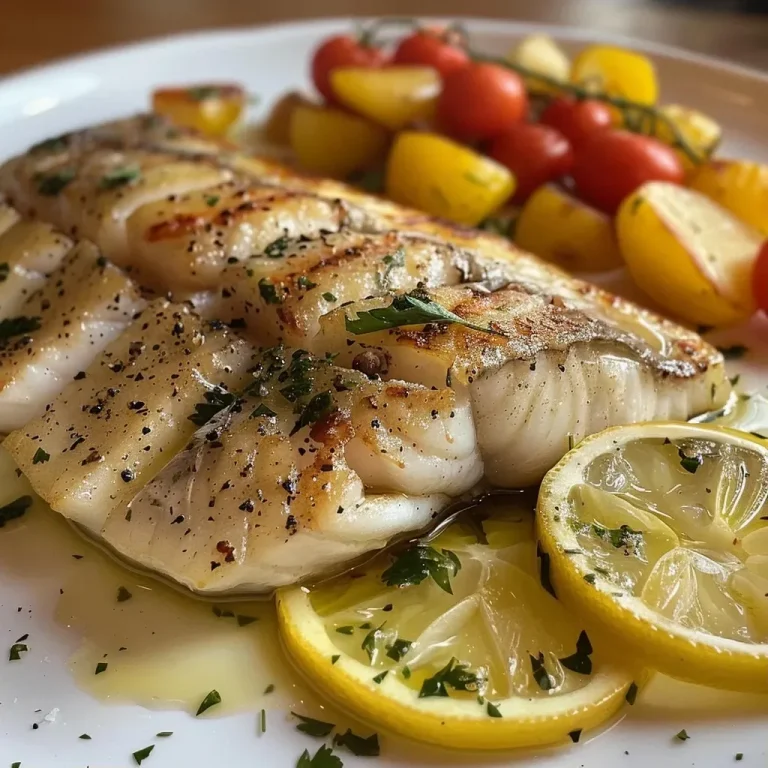 ['Peixe assado com batatas, tomates e azeitonas.', 'Prato de peixe assado decorado com batatas e legumes.', 'Close de filé de peixe assado com guarnição de batatas.', 'Peixe assado no forno com rodelas de batata e tomate.']