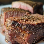 ['Picanha defumada suculenta em close.', 'Picanha grelhada vista de lado, suculenta.', 'Carne de picanha defumada com temperos visíveis.', 'Picanha perfeitamente defumada em primeiro plano.']